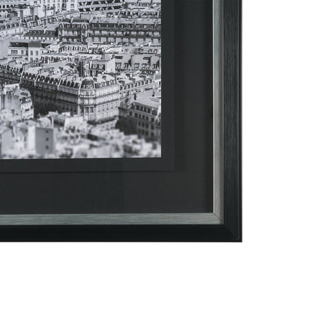 Arc de Triomphe- by Richard Silver Textured Framed Art Print Matted under Glass by Mercana at Eve Furniture