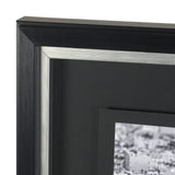 Arc de Triomphe- by Richard Silver Textured Framed Art Print Matted under Glass by Mercana at Eve Furniture