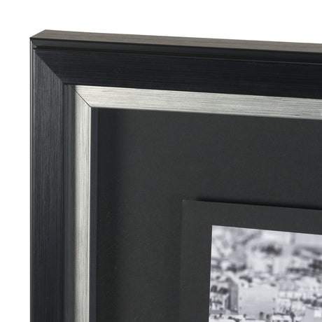Arc de Triomphe- by Richard Silver Textured Framed Art Print Matted under Glass by Mercana at Eve Furniture
