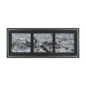 Arc de Triomphe- by Richard Silver Textured Framed Art Print Matted under Glass by Mercana at Eve Furniture