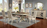 Arcadia Antique White 7-Piece Dining Room Set by Furniture of America at Eve Furniture