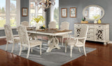 Arcadia Antique White Dining Table Only by Furniture of America at Eve Furniture