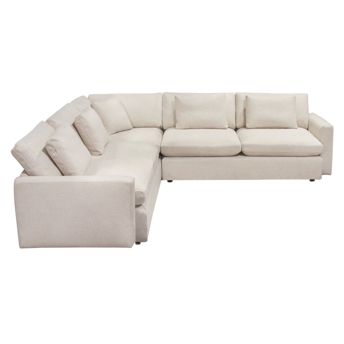 Arcadia Cream 3pc Corner Sectional by Diamond Sofa at Eve Furniture