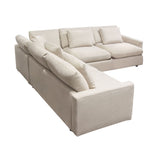 Arcadia Cream 3pc Corner Sectional by Diamond Sofa at Eve Furniture
