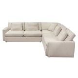 Arcadia Cream 3pc Corner Sectional by Diamond Sofa at Eve Furniture