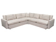 Arcadia Cream 3pc Corner Sectional by Diamond Sofa at Eve Furniture
