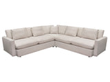 Arcadia Cream 3pc Corner Sectional by Diamond Sofa at Eve Furniture