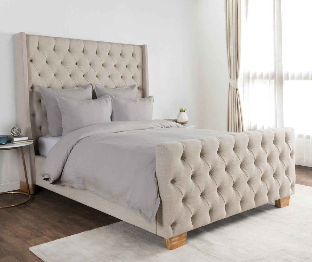 Arcadia Dove Gray Duvet Cover by Classic Home at Eve Furniture