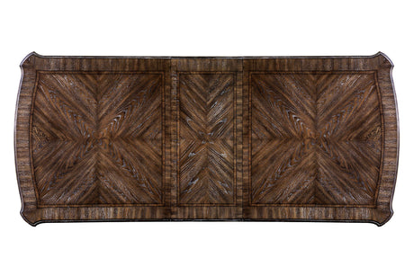 Arcadia Rustic Natural Tone/Ivory 7 Pc Extendable Dining Table Set by Furniture of America at Eve Furniture