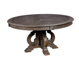 Arcadia Rustic Natural Tone/Ivory 7 Pc Round Dining Table Set by Furniture of America at Eve Furniture