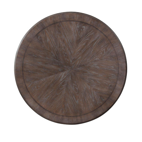 Arcadia Rustic Natural Tone/Ivory Round Dining Table Only by Furniture of America at Eve Furniture