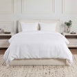 Arcadia White Duvet Cover by Classic Home at Eve Furniture