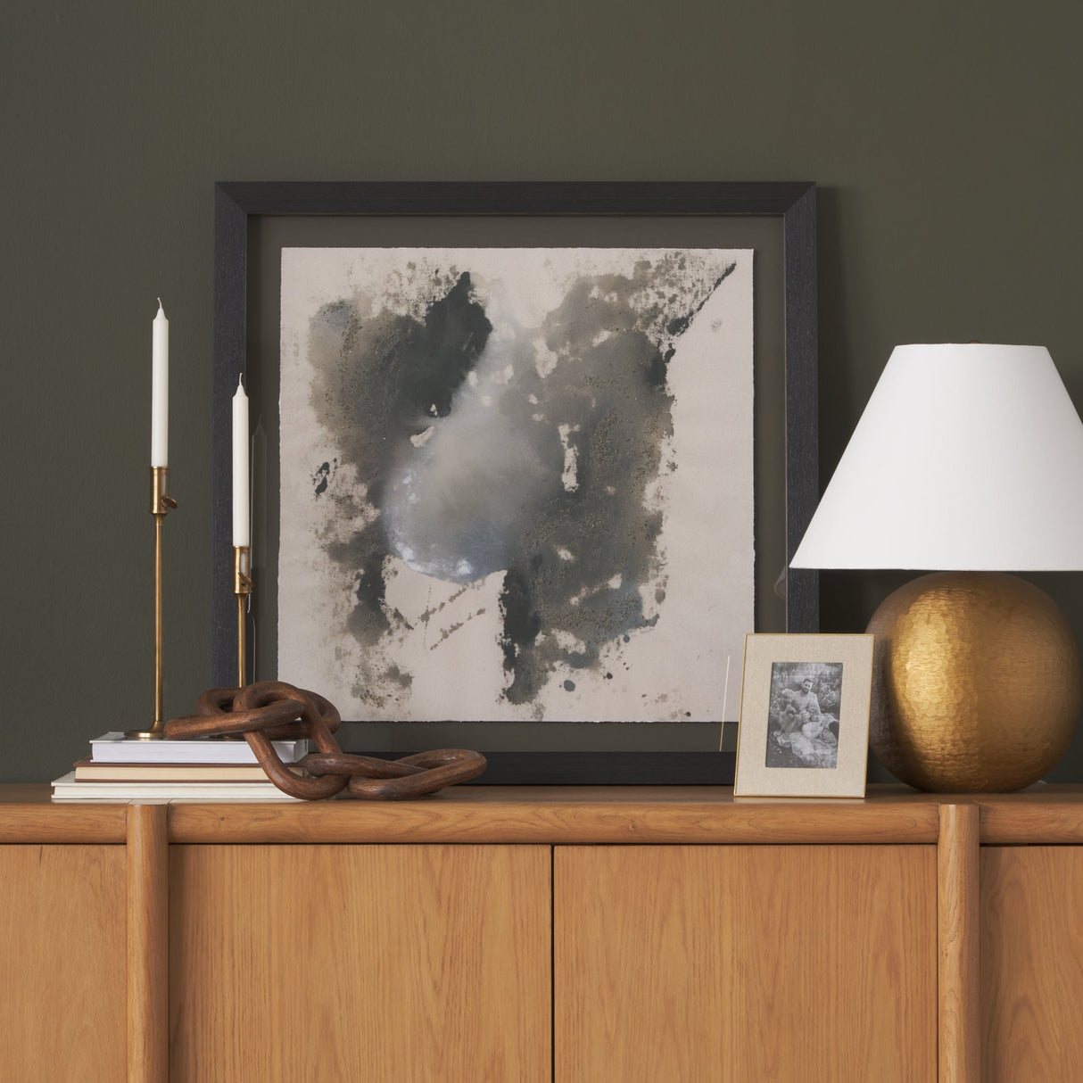Arcane by Ira Havuka Hand-Embellished Framed Artwork Matted under Glass by Mercana at Eve Furniture