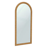 Arch 72" Natural Raffia Designer Floor Mirror by TOV Furniture at Eve Furniture