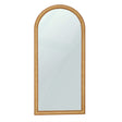 Arch 72" Natural Raffia Designer Floor Mirror by TOV Furniture at Eve Furniture