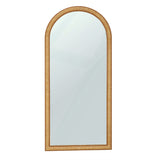 Arch 72" Natural Raffia Designer Floor Mirror by TOV Furniture at Eve Furniture