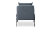 Archer Accent Chair Linen Blend - Blue by Moe's Home at Eve Furniture