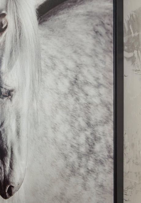 Archerwick Black/White Wall Art by Ashley at Eve Furniture