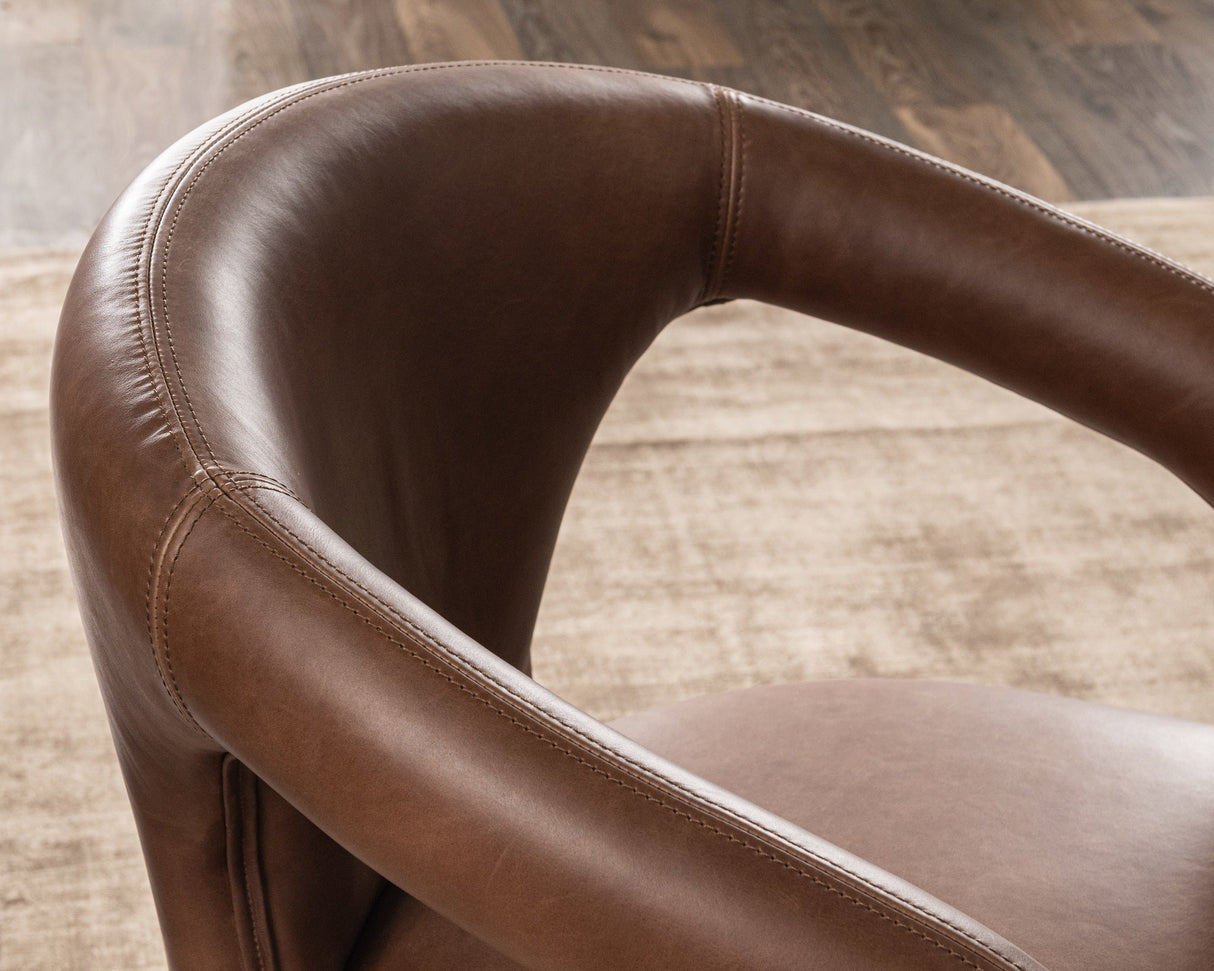 Archie Dining Chair - Bison Brown by Classic Home at Eve Furniture