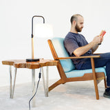 Arcus Paniz Simple Table Lamp with Cylinder Shade by Ashcroft Furniture at Eve Furniture