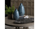 Arden Blue 2 Piece Ceramic Vases by Crestview at Eve Furniture