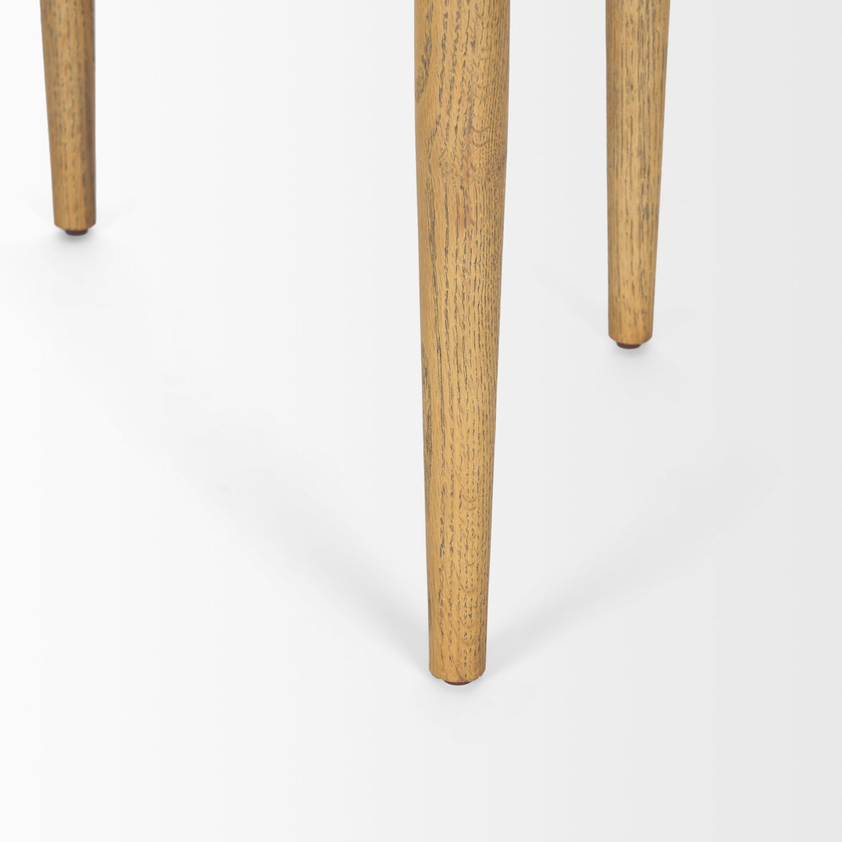 Arden Dining Chair w/ Medium Brown Wood and Cream Twill Fabric by Mercana at Eve Furniture