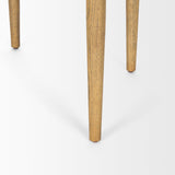 Arden Dining Chair w/ Medium Brown Wood and Cream Twill Fabric by Mercana at Eve Furniture