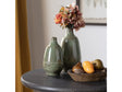 Arden Sage Green 2 Piece Ceramic Vases by Crestview at Eve Furniture