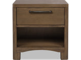 Arden Tavern Brown 1-Drawer Nightstand by Modus Furniture at Eve Furniture