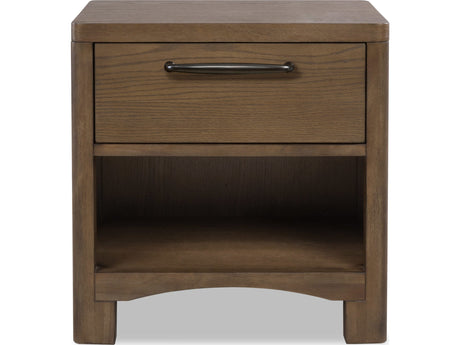 Arden Tavern Brown 1-Drawer Nightstand by Modus Furniture at Eve Furniture