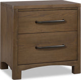 Arden Tavern Brown 2-Drawer Nightstand by Modus Furniture at Eve Furniture