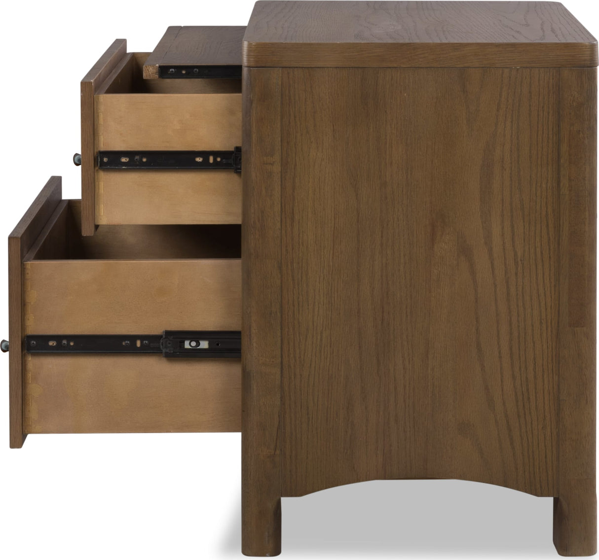 Arden Tavern Brown 2-Drawer Nightstand by Modus Furniture at Eve Furniture