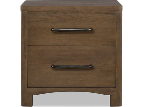 Arden Tavern Brown 2-Drawer Nightstand by Modus Furniture at Eve Furniture
