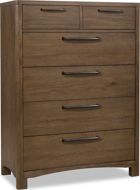 Arden Tavern Brown 6 Drawer Chest by Modus Furniture at Eve Furniture