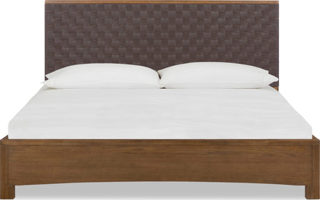 Arden Tavern Brown Queen Platform Bed by Modus Furniture at Eve Furniture