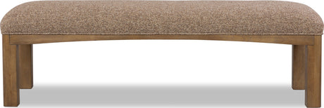 Arden Tavern Brown Upholstered Bench by Modus Furniture at Eve Furniture