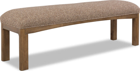 Arden Tavern Brown Upholstered Bench by Modus Furniture at Eve Furniture