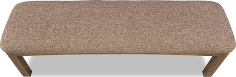 Arden Tavern Brown Upholstered Bench by Modus Furniture at Eve Furniture