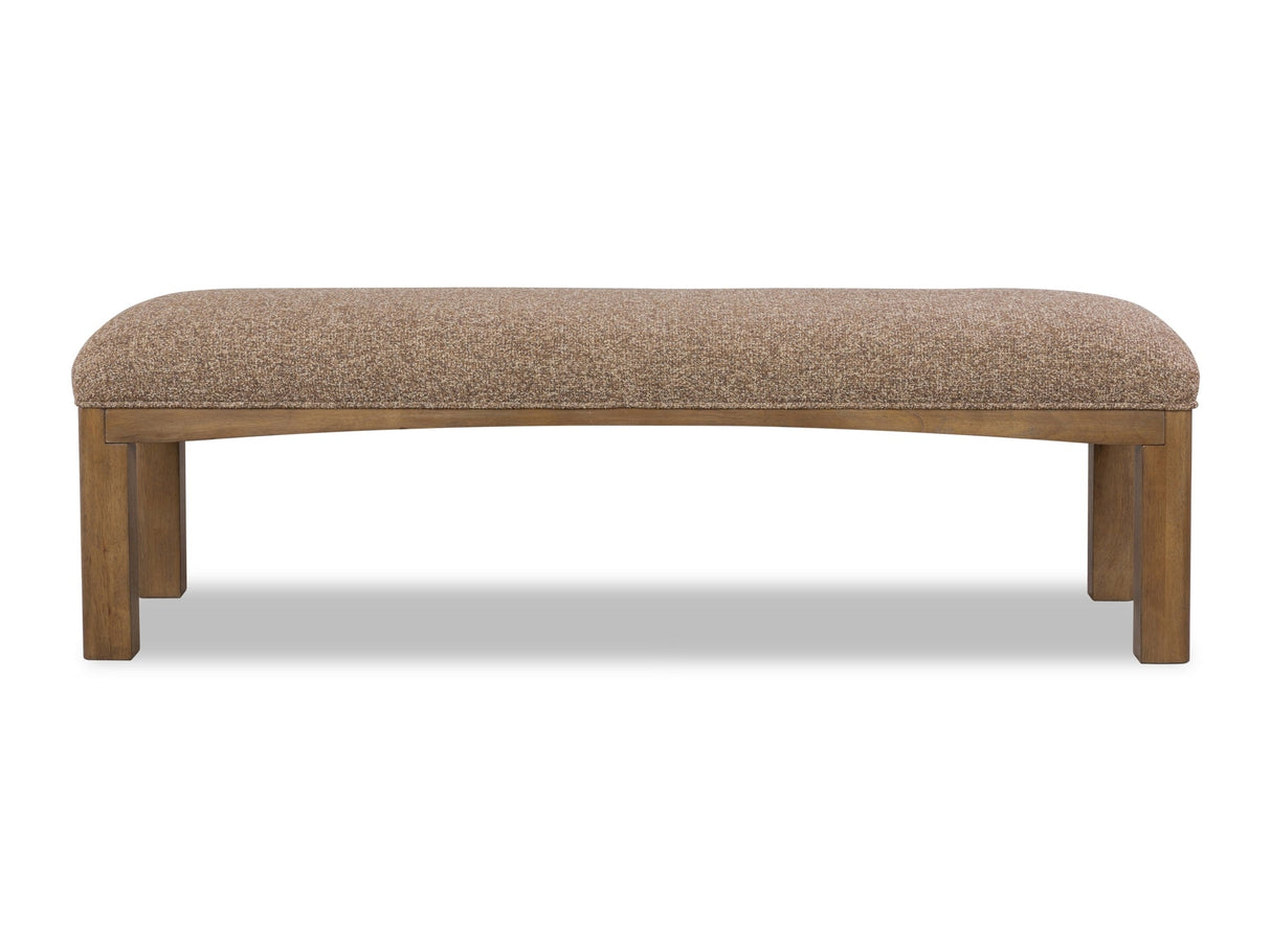 Arden Tavern Brown Upholstered Bench by Modus Furniture at Eve Furniture