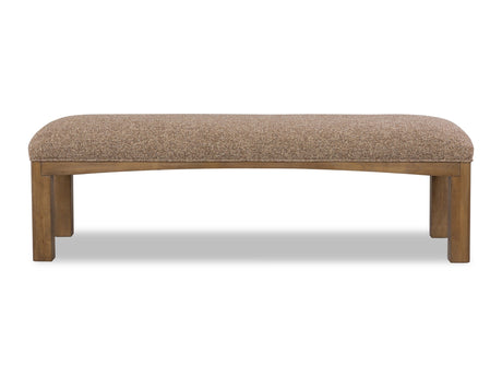 Arden Tavern Brown Upholstered Bench by Modus Furniture at Eve Furniture