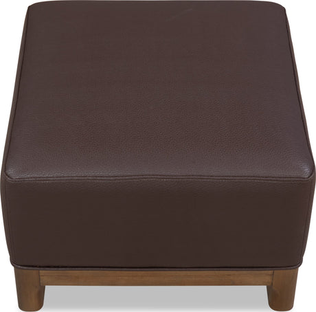 Arden Tavern Brown Upholstered Ottoman by Modus Furniture at Eve Furniture