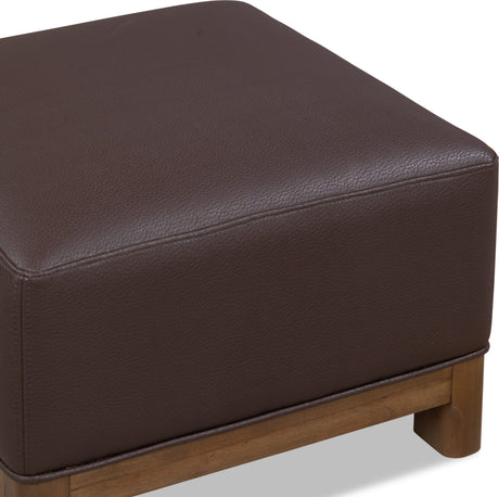 Arden Tavern Brown Upholstered Ottoman by Modus Furniture at Eve Furniture