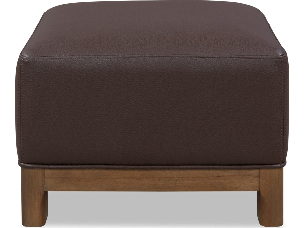 Arden Tavern Brown Upholstered Ottoman by Modus Furniture at Eve Furniture