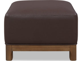 Arden Tavern Brown Upholstered Ottoman by Modus Furniture at Eve Furniture