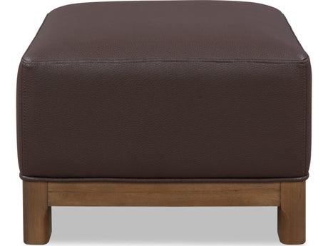 Arden Tavern Brown Upholstered Ottoman by Modus Furniture at Eve Furniture