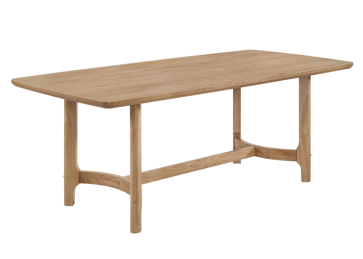 Arden Warm Wood and Beige Dining Set by Crown Mark at Eve Furniture