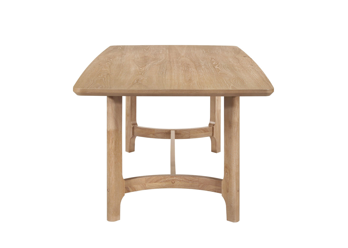 Arden Warm Wood and Beige Dining Set by Crown Mark at Eve Furniture