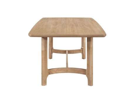 Arden Warm Wood and Beige Dining Set by Crown Mark at Eve Furniture