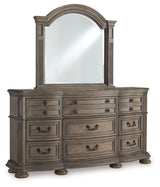 Ardenfield Light Brown Dresser and Mirror by Ashley at Eve Furniture