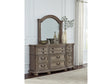 Ardenfield Light Brown Dresser and Mirror by Ashley at Eve Furniture